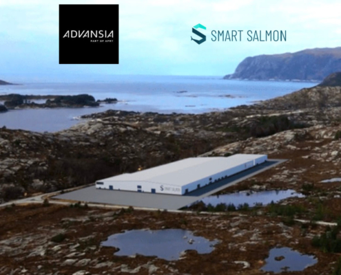 Smolt facility in Bremanger, Norway.