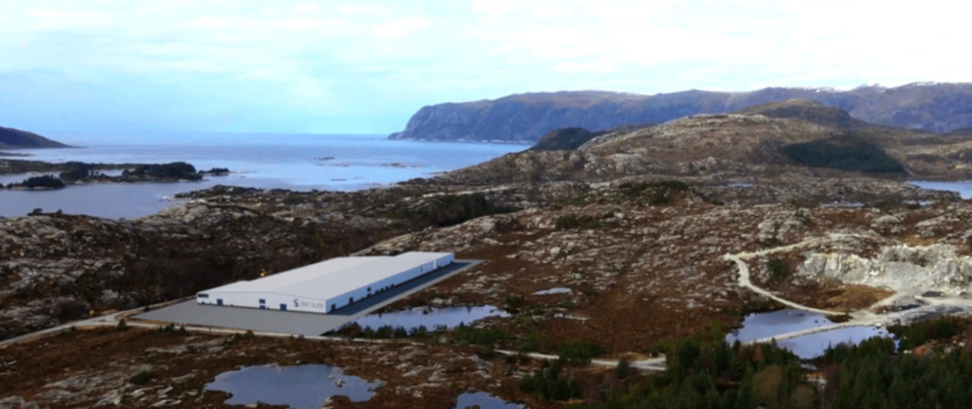 Smolt facility in Bremanger, Norway.